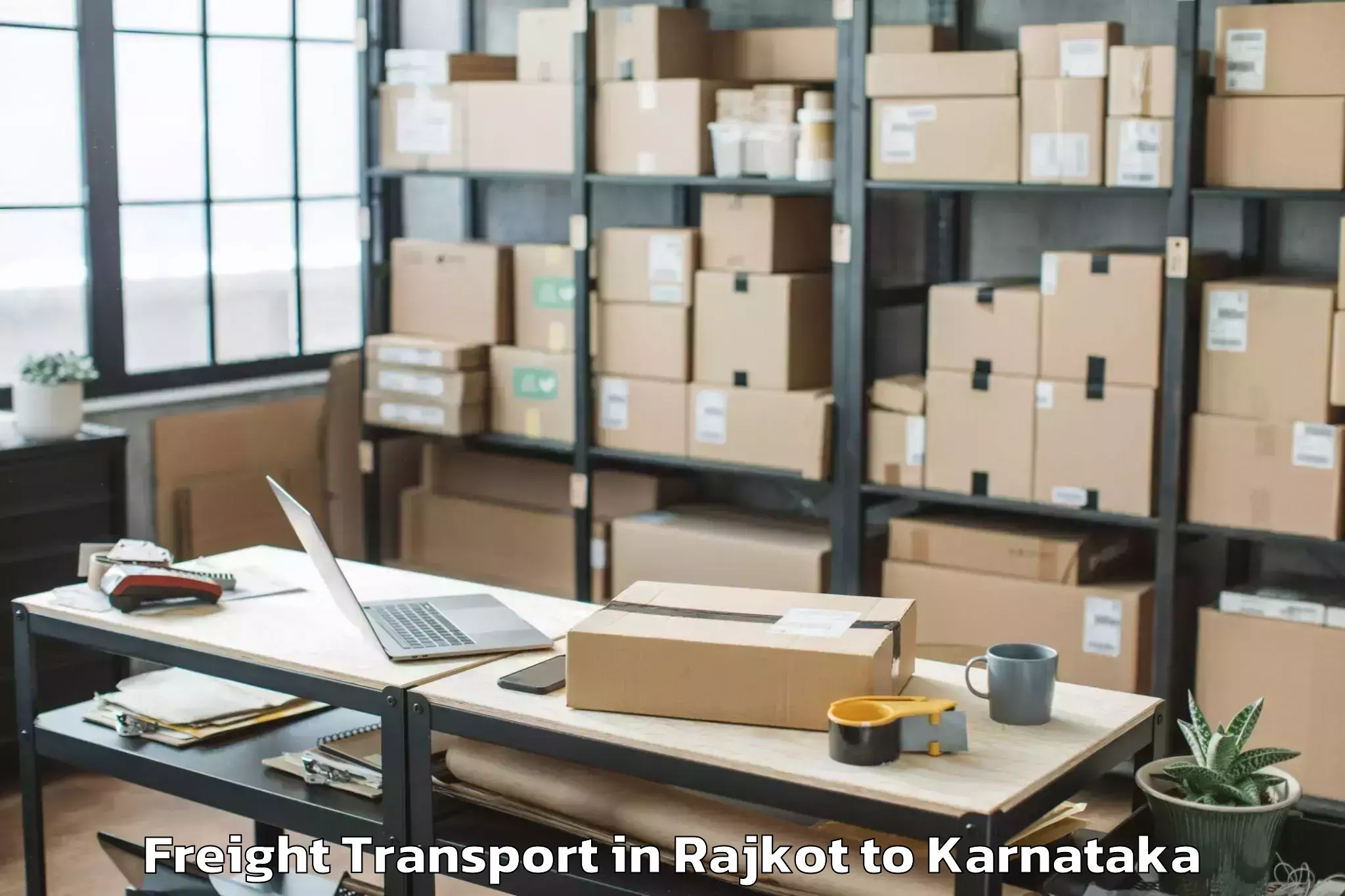 Top Rajkot to Chitradurga Freight Transport Available